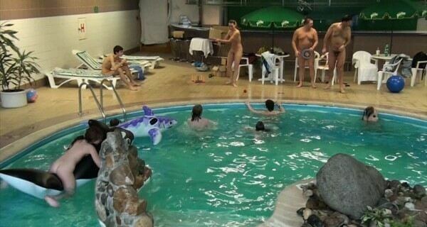 Indoor Dolphin Ride Full HD video - World Naturist Federation