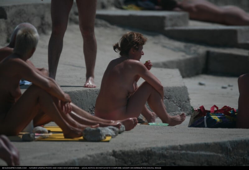 Nudist Rocky Family Angle gallery - Watching us naked in nature