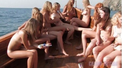 Candid HD: Nudist Boat Cruise Full HD video - A defining feature of naturism is the absence of clothing