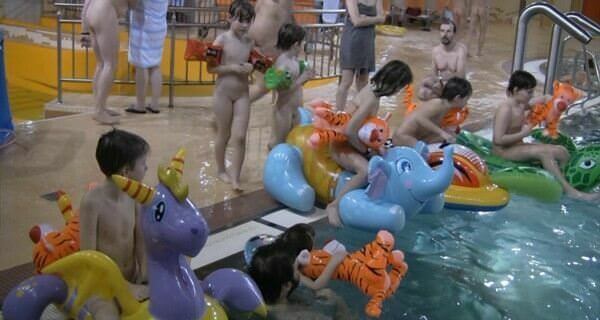 Indoor water runners 1 Full HD video - Nudism is normal and fun