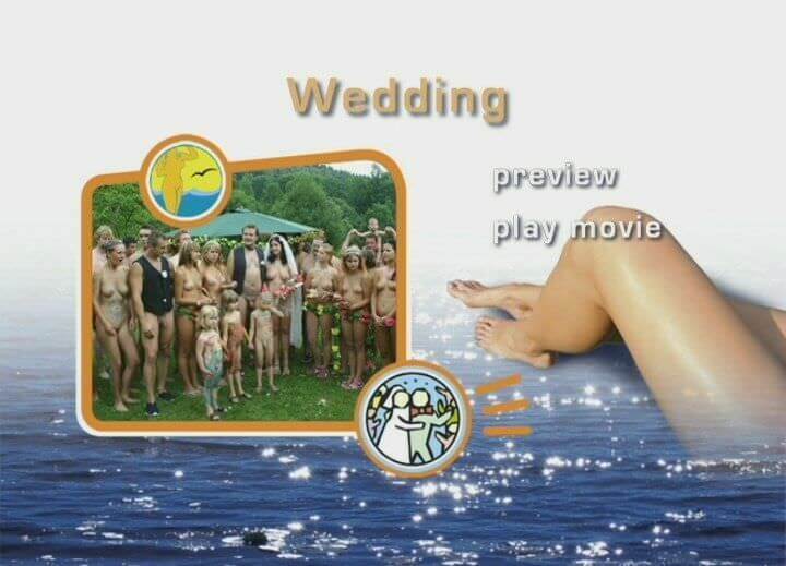 A wedding in a nudist collective - Nudity is perceived as a natural aspect of life