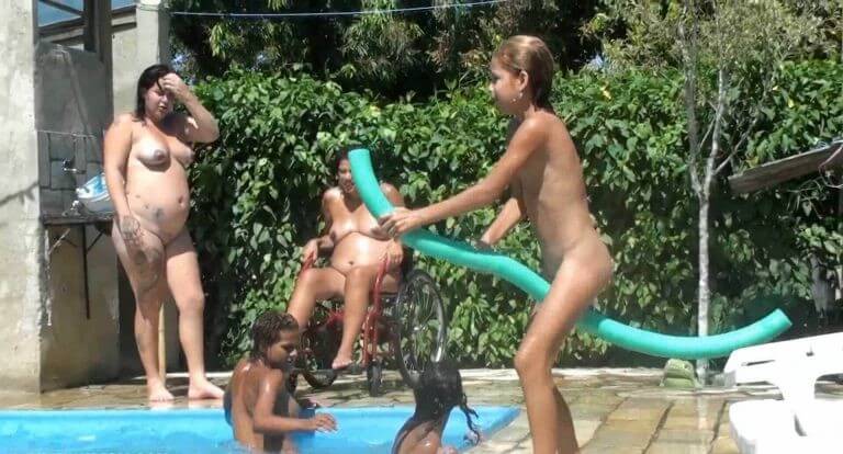 Oceanic Backyard Noon # 1 Full HD - A true nudist vacation
