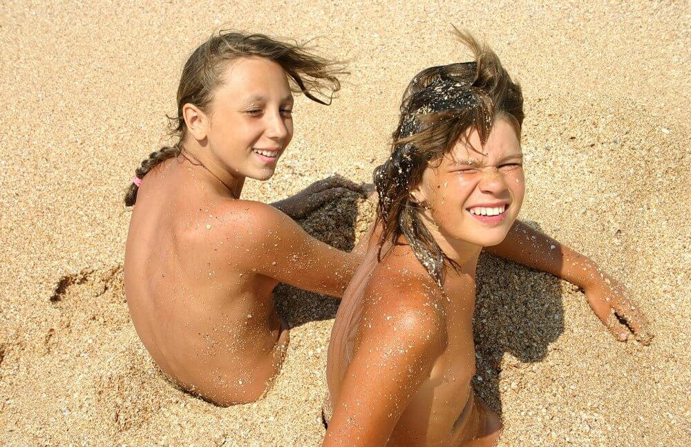 Ocean Beach Relaxing Photo Set - A well-known naturist center