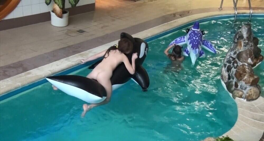 Naturism in the pool Full HD - Unrestricted freedom is a core value in nudism and naturism
