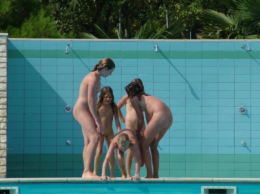 FKK Outdoor Children Pool pics - A nudist values simplicity and naturalness in life