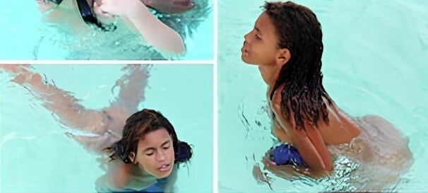 Brazil naturism gallery, Tropic Pool Sunbath 2 - A nudist values simplicity in life and naturalness in expression