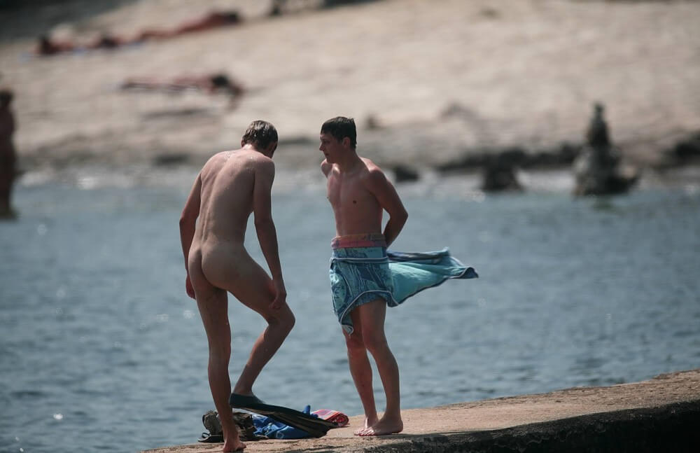 Nudists Boys - Water Prep On The Ledge - It is a way to strengthen inner harmony and peace