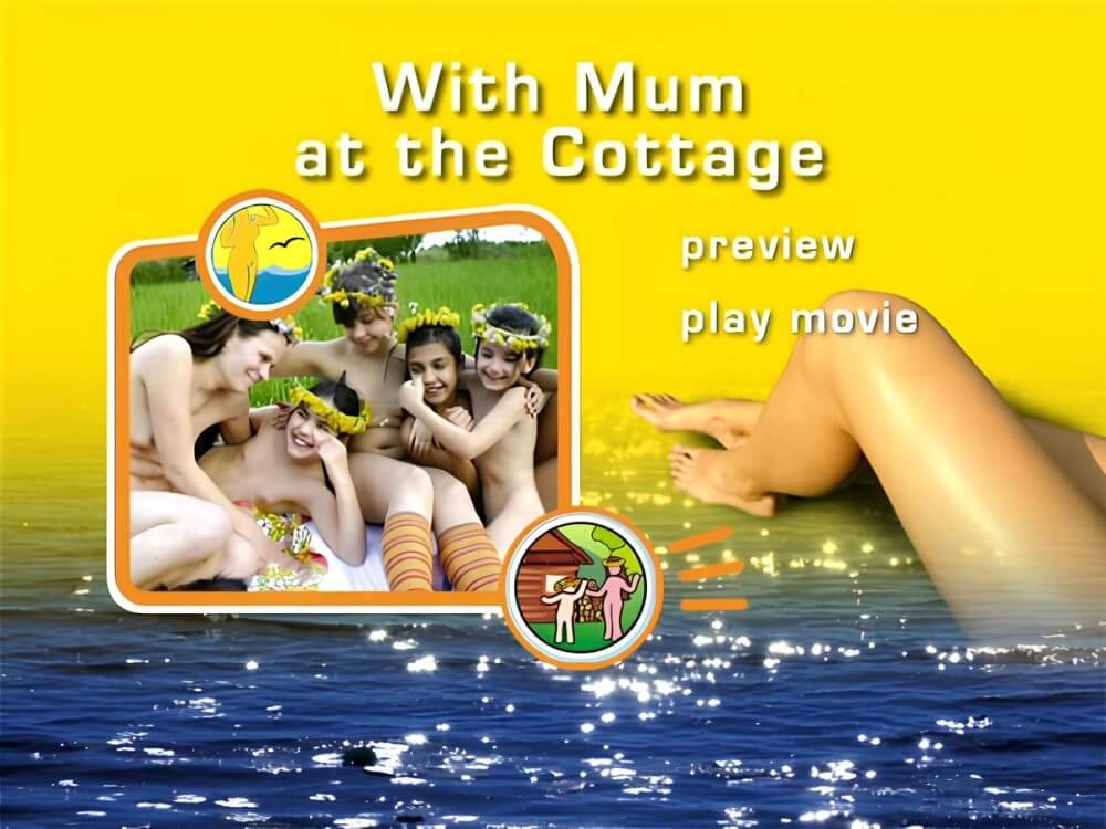 Naturist Freedom: With Mum at the Cottage DVD - Physical freedom is important to many nudists