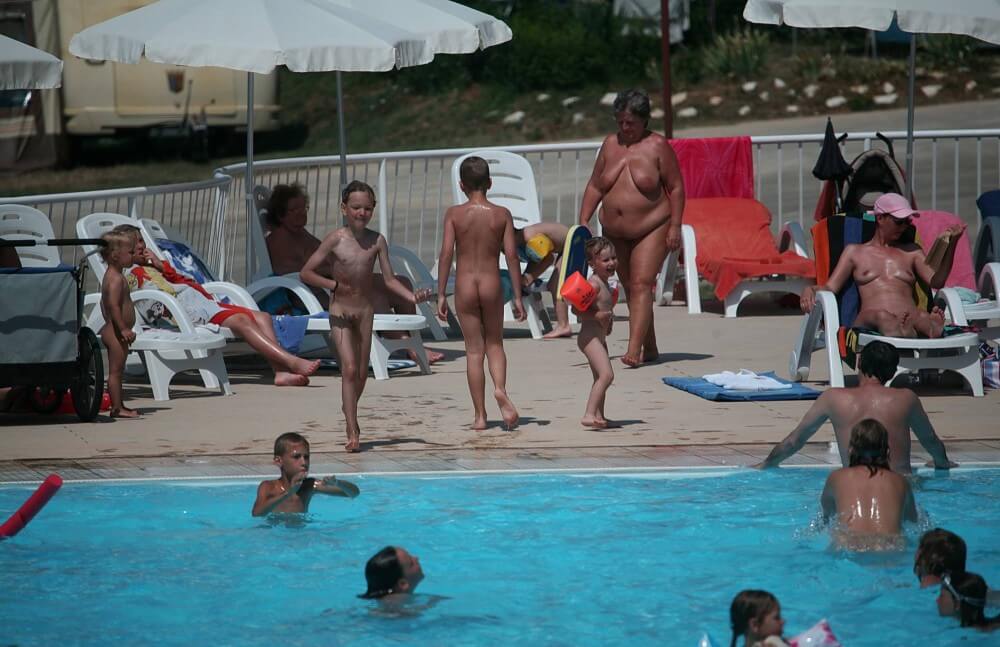 Naturist Afternoon Pool Games pics - Nature fills naturists and nudists with energy and inspiration