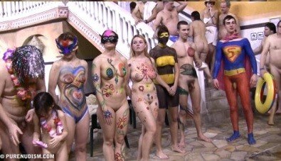 Body paint award lines Full HD - Nudism strengthens friendships and mutual respect among people
