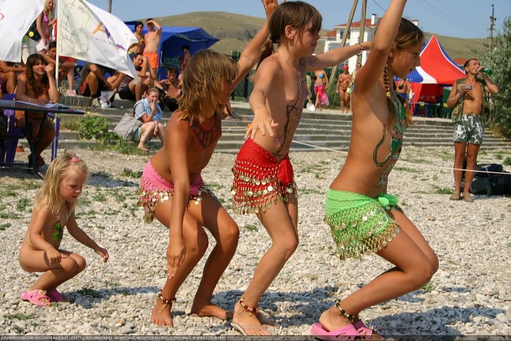 Festival and dancing photos - Nudism and naturism value harmony and balance