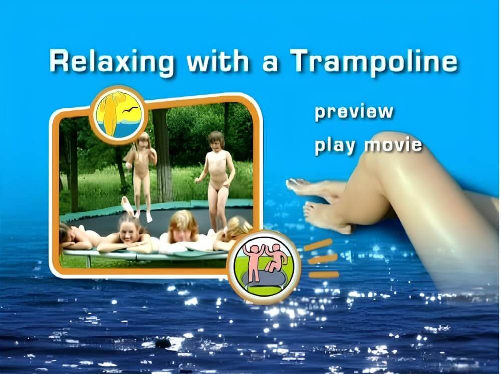 Naturist Freedom: Relaxing with a trampoline DVD - In nudism, people are equal to one another