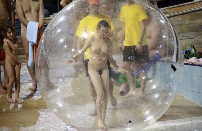 Holiday in the pool photos - Naturists value harmony with nature and a simple way of life