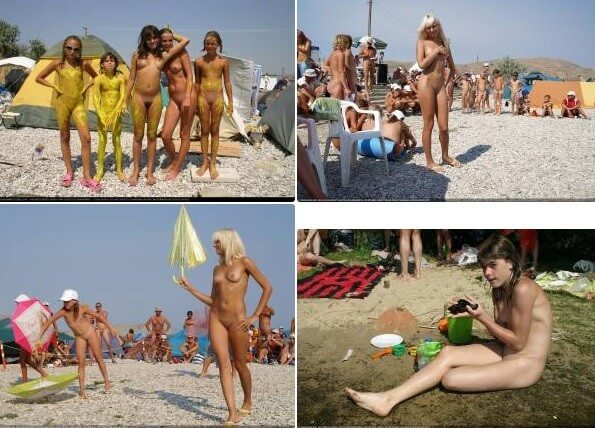 Beautiful Princesses On The Sea photos - Growing up on a nudist beach