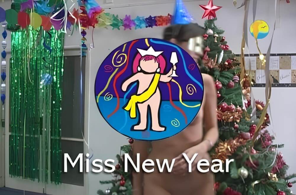 Naturist Freedom: Miss New Year - A spontaneous movement toward nudity