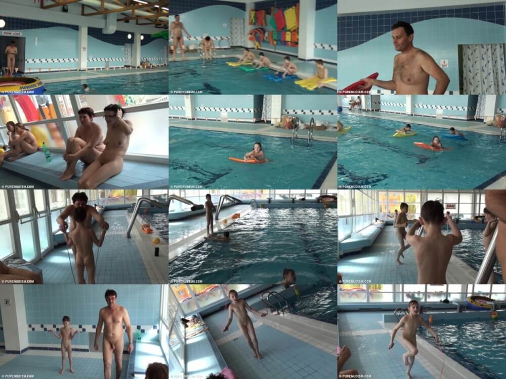 Poolside activities 2 Full HD - Interaction with nature through naturism and nudism